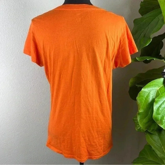 Halloween Orange Pullover Unisex T-Shirt Witch, Bats, Spider, Spider Web, Moon - Picture 8 of 11